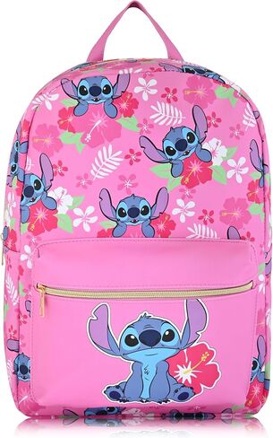 Disney Stitch Backpack for Women, Men, Unisex | Cute PU Leather Large Stitch Backpack Purse Shoulder Purse | Stitch Bag and Stitch Accessories in Saudi Arabia