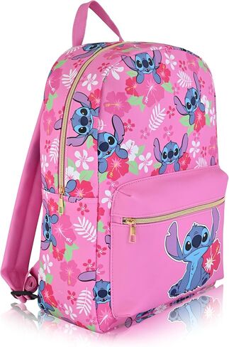 Disney Stitch Backpack for Women, Men, Unisex | Cute PU Leather Large Stitch Backpack Purse Shoulder Purse | Stitch Bag and Stitch Accessories in Saudi Arabia