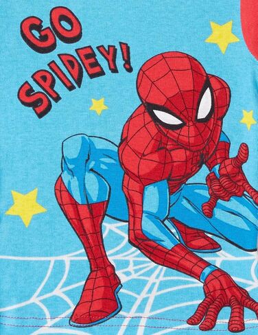 طقم بيجامة للبطل الخارق من القطن من Marvel Boys مكون من 4 قطع، ناعمة ولطيفة للأطفال in Saudi Arabia