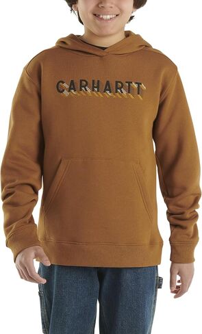 Carhartt Boys' Knit Long Sleeve Hoodneck Sweatshirt in Saudi Arabia