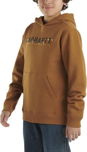 Carhartt Boys' Knit Long Sleeve Hoodneck Sweatshirt in Saudi Arabia