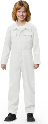 BesserBay Halloween Kids Long Sleeve Coveralls Killer Jumpsuit Flight Suit with Pockets 4-14 Years in Saudi Arabia