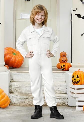 BesserBay Halloween Kids Long Sleeve Coveralls Killer Jumpsuit Flight Suit with Pockets 4-14 Years in Saudi Arabia