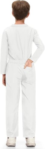 BesserBay Halloween Kids Long Sleeve Coveralls Killer Jumpsuit Flight Suit with Pockets 4-14 Years in Saudi Arabia