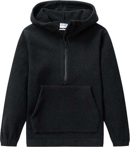 Kids Jacket with Hood Soft Polar Outerwear Coat Girls Springs Half-Zip Fleece Jackets in Saudi Arabia