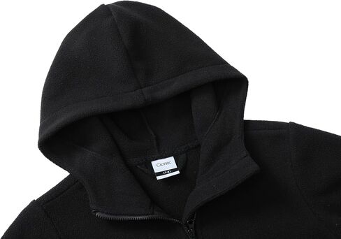 Kids Jacket with Hood Soft Polar Outerwear Coat Girls Springs Half-Zip Fleece Jackets in Saudi Arabia