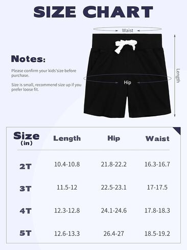 3 Pack Toddler Boys Cotton Shorts Little Boys Athletic Shorts Drawstring Pull-on Shorts with Pockets for Boys Active in Saudi Arabia