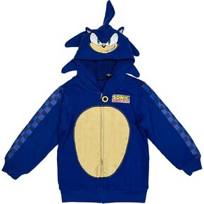 SEGA Sonic The Hedgehog Little & Big Boys Sherpa Zip Hoodie