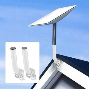 Antenna Mount,Universal Wireless Bridge Bracket for Outdoor TV Antennas, Point to Point Wireless Bridges, and Access Points - Adjustable Pole & Wall Mounting for WiFi Bridge Optimization(2 Pack)