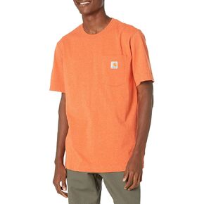 Carhartt Men's Big & Tall Loose Fit Heavyweight Short-Sleeve Pocket T-Shirt, Skystone Heather