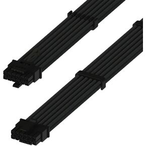 LINKUP - AVA PCIE 5.0 4 x 8Pin to 12VHPWR (16Pin / 12+4) 16AWG Sleeved High Current Power Cable Extension for RTX4000 - PCIE 4.0 PSU - 40cm (White) - Compatible with All RTX4000 and RTX3000 FE GPUs