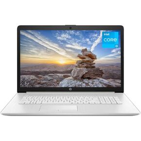 HP 17 Laptop, 17.3" HD+ Screen, Intel Core i3-1115G4 Processor, 8GB RAM, 512GB PCIe SSD, Webcam, RJ-45, USB-A 3.0, HDMI, Windows 11 Home, Silver