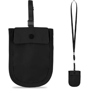 Comfort-Fit Bra Wallet Black- Slim Profile, High-Capacity Storage, Your Stylish Secret for Secure Travel Accessorizing in Kuwait