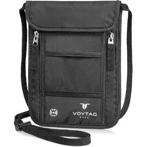 Ultra-Slim Comfort Neck Wallet & Passport Holder - RFID-Protected, Stylish Travel Pouch for Men & Women