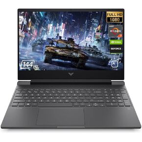 HP Victus Gaming laptop, 15.6" FHD IPS 144Hz Display, AMD Ryzen 7 5800H, GeForce RTX 3050Ti, 16GB RAM, 512GB SSD, Webcam, HDMI, Backlit KB, Wi-Fi 6, Windows 11 Home