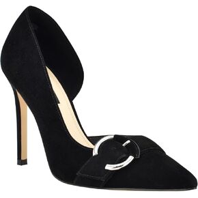 حذاء NINE WEST نسائي من جلد الغزال الأسود مقاس 12 M