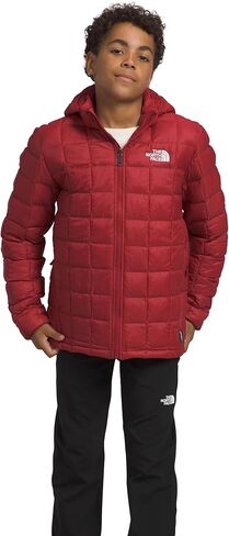 سترة بغطاء للرأس معزولة بتقنية ThermoBall للأولاد من THE NORTH FACE، باللون الأحمر الكاردينال، مقاس X-Small in Saudi Arabia
