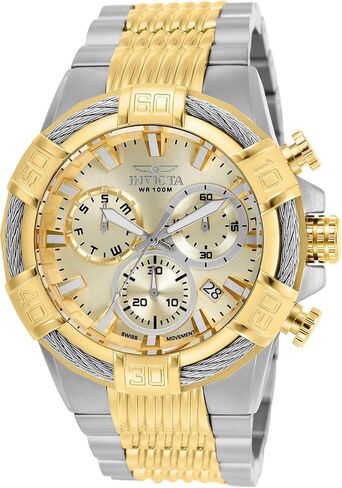 Invicta Men's Bolt Quartz Watch with Two-Tone-Stainless-Steel Strap, 16 in Saudi Arabia