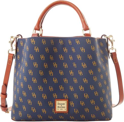 Dooney & Bourke Women's Gretta Small Brenna Satchel in Coated Cotton, with Adjustable Shoulder Strap in Saudi Arabia