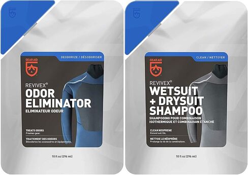 GEAR AID Wetsuit Shampoo and BCD Cleaner for Neoprene and Scuba Equipment, Removes Salt, and Residue, Deluxe Kit in Saudi Arabia