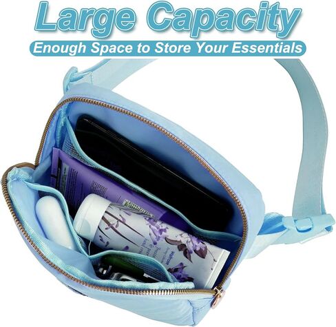 Birthday Gifts for 6 7 8 9 10 11 12 13 Year Old Girls,Belt Bag for Women Girls Fanny Pack Crossbody Bags for Kids,Fashion Waist Packs Cute Teen Trendy Stuff Travel Essentials | Blue,C in Saudi Arabia