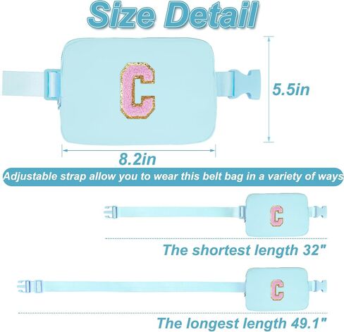 Birthday Gifts for 6 7 8 9 10 11 12 13 Year Old Girls,Belt Bag for Women Girls Fanny Pack Crossbody Bags for Kids,Fashion Waist Packs Cute Teen Trendy Stuff Travel Essentials | Blue,C in Saudi Arabia
