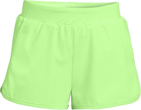 Lands' End Big Girls UPF 50 Quick Dry Beach Swim Shorts, Medium, Lime Jade in Saudi Arabia