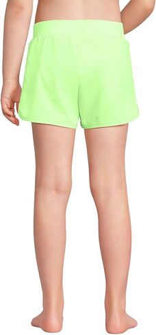 Lands' End Big Girls UPF 50 Quick Dry Beach Swim Shorts, Medium, Lime Jade in Saudi Arabia
