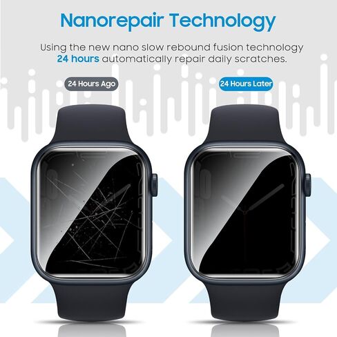 UniqueMe for Apple Watch Ultra 2 / Apple Watch Ultra Screen Protector 49mm, Military Grade Shockproof Case Friendly Anti-Scratch Bubble-Free Tempered Glass Clear Cover for iWatch Ultra (4 Pack) in Kuwait