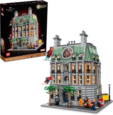 LEGO Marvel Sanctum Sanctorum 76218, 3-Story Modular Building Set, Avengers Movie Collectible, 9 Minifigures Including Doctor Strange, Wong, Spider-Man, Iron Man and The Scarlet Witch in Saudi Arabia