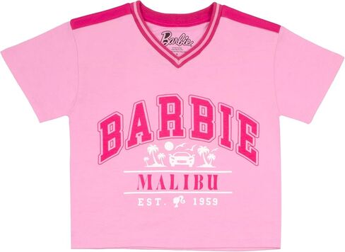 Barbie Little Girls Skort Set Short Sleeve Shirt and Skort Girls Fashion in Saudi Arabia