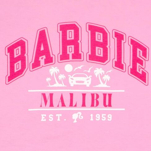 Barbie Little Girls Skort Set Short Sleeve Shirt and Skort Girls Fashion in Saudi Arabia