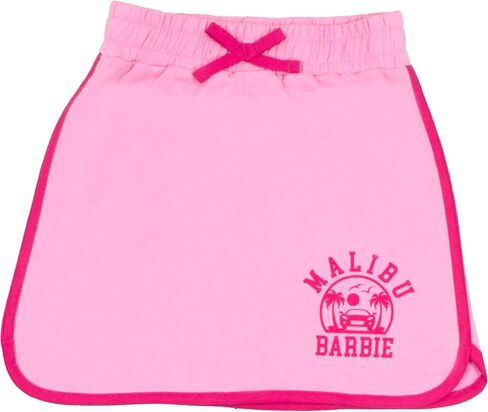 Barbie Little Girls Skort Set Short Sleeve Shirt and Skort Girls Fashion in Saudi Arabia