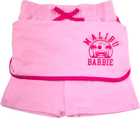 Barbie Little Girls Skort Set Short Sleeve Shirt and Skort Girls Fashion in Saudi Arabia