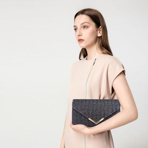 Vintage Straw Clutch Bag Purse Elegant Summer Evening Bag Hand Woven Beach Handbags Women Wedding Vacation Travel Party Bag in Kuwait