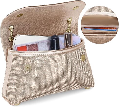 Rhinestone Purse for Women Evening Bag Sparkly Handbags Crossbody Bag Prom Clutch Purse for Wedding in Saudi Arabia