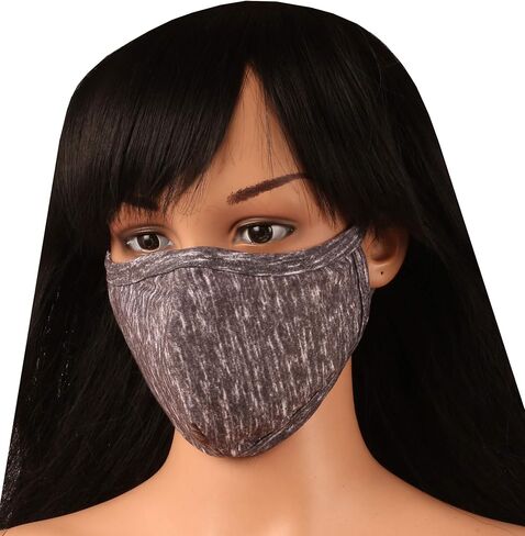 Touchstone super soft knitted cotton medium size face mask double layer Reusable Machine Washable for men, women. in Saudi Arabia