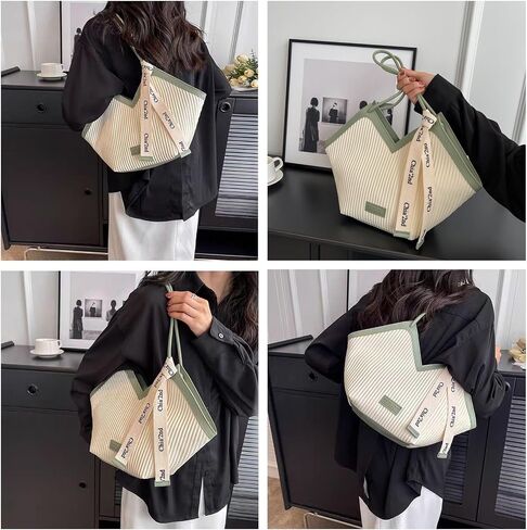 Heart Shaped Handbag, Fashionable Versatile Zippered Leather Shoulder Bag, Comfortable Hand Striped Tote Bags in Saudi Arabia