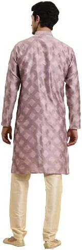 Sojanya (Since 1958 Men's Jacquard Silk Self Design Indian Traditional Ethnic Dresses Only Long Kurta in Saudi Arabia