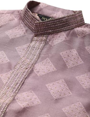 Sojanya (Since 1958 Men's Jacquard Silk Self Design Indian Traditional Ethnic Dresses Only Long Kurta in Saudi Arabia