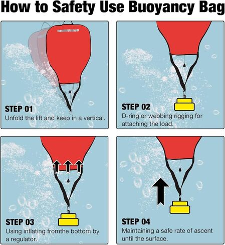 ELFGO Diving D Ring Belt Buckle Back Fly Side Hanging Positioning Buckle Hunting Diving Fish String D Word Buckle 316 Stainless Steel 5 CM Wide in Kuwait