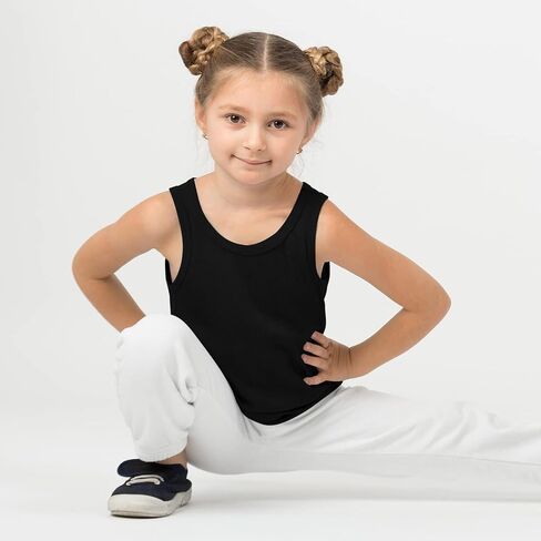 5 Pack Girls Dance Tank Top Kids Tank Tops Sleeveless Tees Shirt Racerback Sleeveless Tops for Girls Toddlers in Saudi Arabia