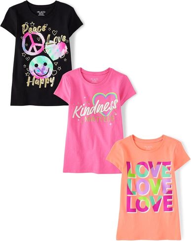 The Children's Place Girls' Short Sleeve Graphic T-Shirt in Saudi Arabia