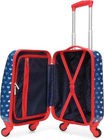 Nautica Kids Luggage - 18" Airline Approved Rolling Hardside Upright Carry-on Suitcase with Wheels (Nautica Peace) in Saudi Arabia