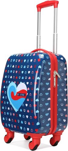 Nautica Kids Luggage - 18" Airline Approved Rolling Hardside Upright Carry-on Suitcase with Wheels (Nautica Peace) in Saudi Arabia