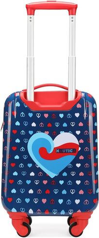 Nautica Kids Luggage - 18" Airline Approved Rolling Hardside Upright Carry-on Suitcase with Wheels (Nautica Peace) in Saudi Arabia