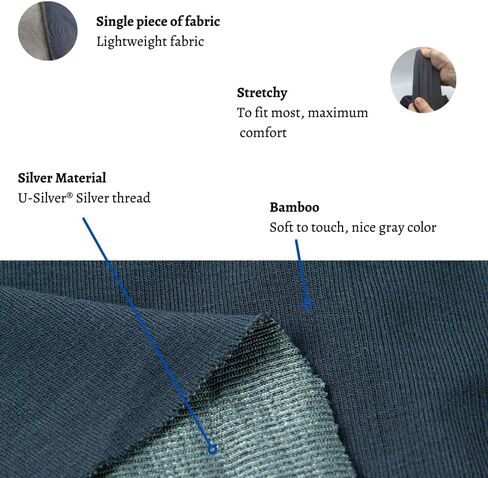 Golden Kocoon® - قناع الرقبة من الخيزران E-M-F - نسيج فاراداي - 5 جم، أبراج خلوية، بلوتوث، عدادات ذكية وواي فاي - شرنقة ذهبية in Kuwait