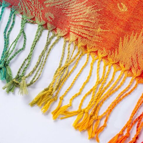 AUSEKALY Colourful Shawl Wraps for Women Scarf Pashmina Feel Causal Prayer Shawls Indian Dupatta Scarves in Kuwait
