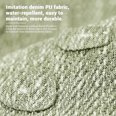 Denim Wallet for Women, Small RFID Blocking Bifold Wallets with Zipper Pocket, Handle and Shoulder Chain for Women and Girls (Green) in Kuwait