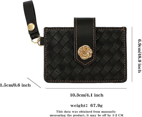 Credit Card Holder, RFID Anti-theft Brush Card Case Wallet,Portable Card Organizer Case for Women Girls (Black) in Saudi Arabia